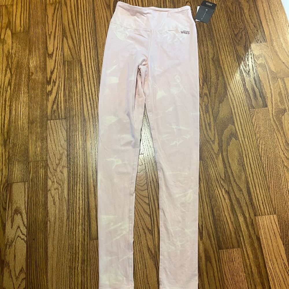 NWT Vans Water Wash Leggings Pink White XXS